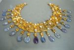 Ancient sapphire and gold necklace